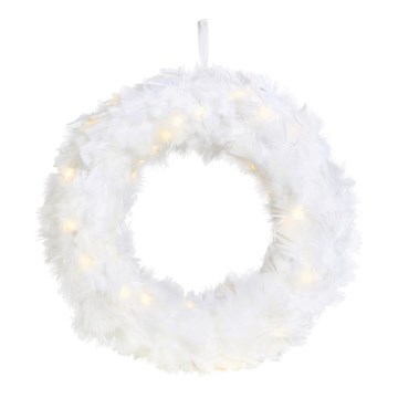 Markslöjd 705290 - LED Božični venec FEATHER LED/1,2W/3xAA pr. 35 cm