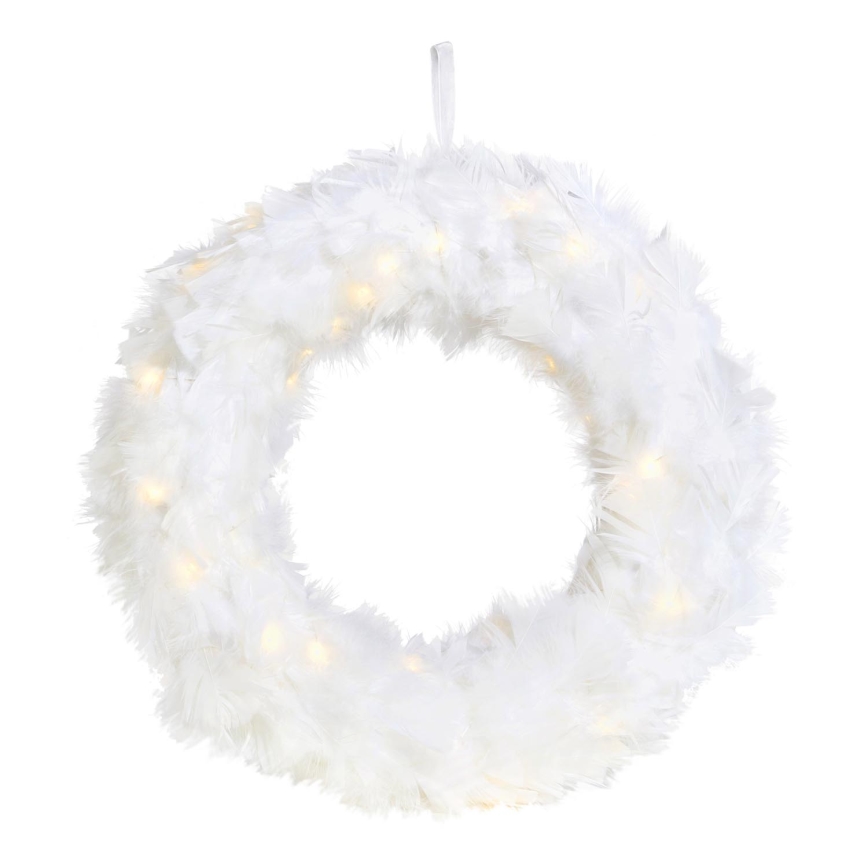 Markslöjd 705290 - LED Božični venec FEATHER LED/1,2W/3xAA pr. 35 cm