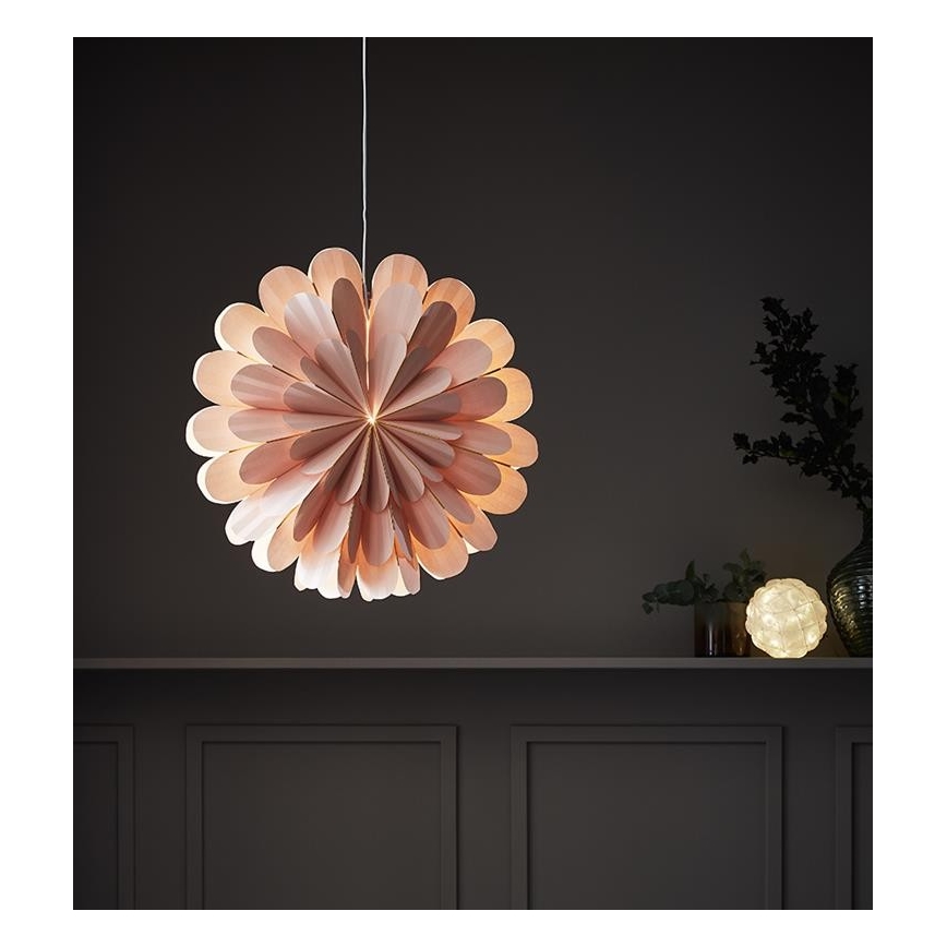 Markslöjd 705307 - Božični okras MARIGOLD 1xE14/25W/230V 60 cm roza