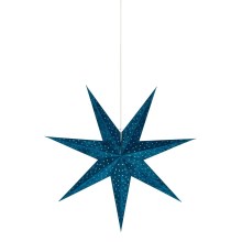 Markslöjd 705487 - Božični okras VELOURS 1xE14/6W/230V 75 cm modra