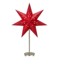 Markslöjd 705544 - Božična dekoracija SATURNUS 1xE14/25W/230V 35 cm rdeč