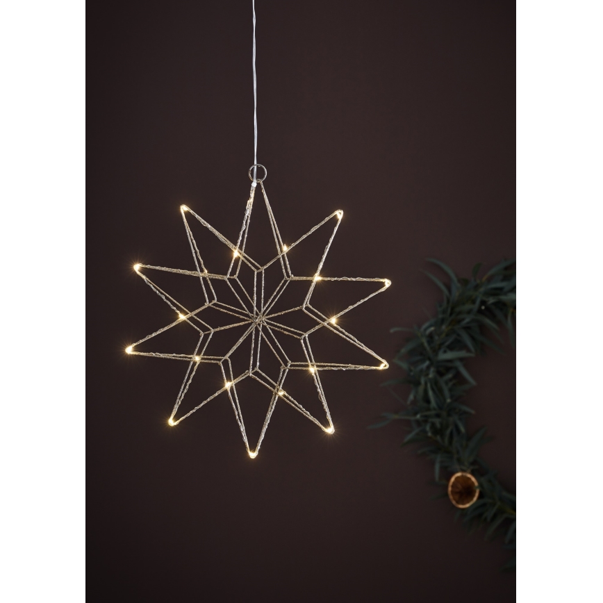 Markslöjd 705750 - LED Božična dekoracija GLEAM LED/0,6W/3xAA srebrna