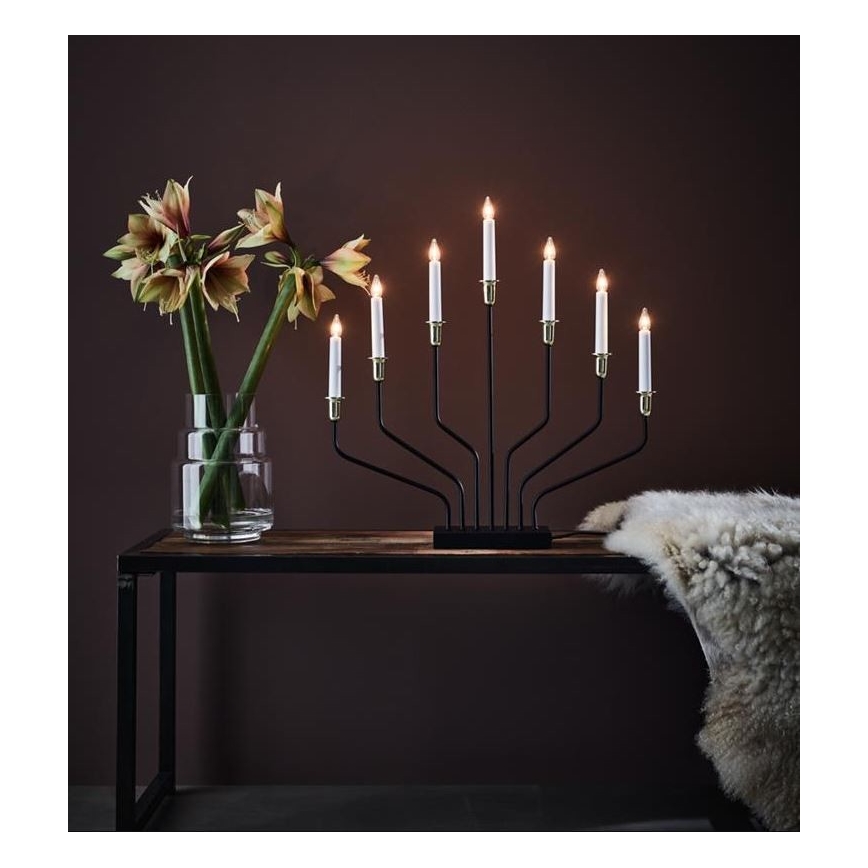 Markslöjd 705758 - Božični svečnik BROSA XL 7xE10/3W/230V