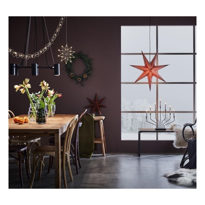 Markslöjd 705758 - Božični svečnik BROSA XL 7xE10/3W/230V