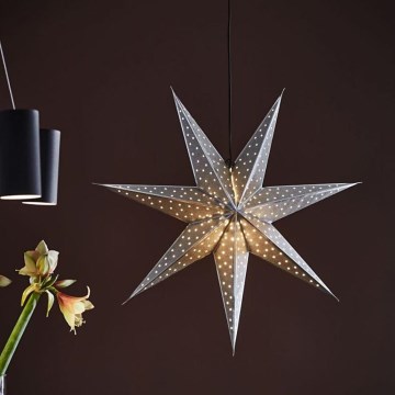 Markslöjd 705769 - Božična dekoracija GLITTER 1xE14/25W/230V pr. 45 cm srebrna