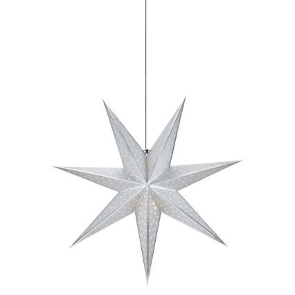 Markslöjd 705769 - Božična dekoracija GLITTER 1xE14/25W/230V pr. 45 cm srebrna