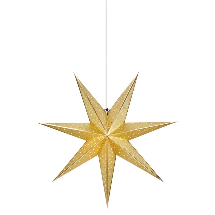 Markslöjd 705790 - Božična dekoracija GLITTER 1xE14/25W/230V pr. 75 cm zlata