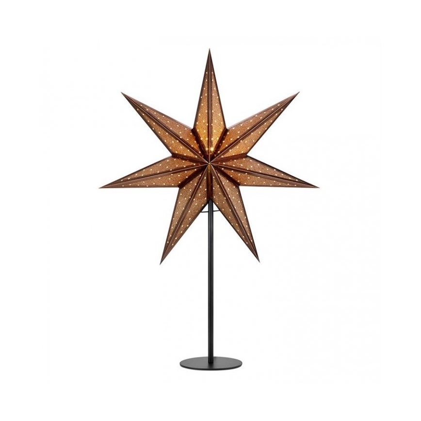 Markslöjd 705796 - Božična dekoracija GLITTER 1xE14/25W/230V 65 cm bron/črna