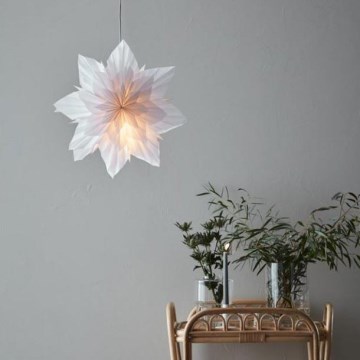 Markslöjd 705836 - božična dekoracija NEELA 1xE14/25W/230V, premer 43 cm, bela