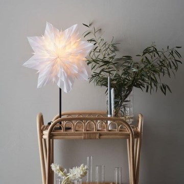 Markslöjd 705838 - Božična dekoracija NEELA 1xE14/25W/230V 43 cm bela/črna