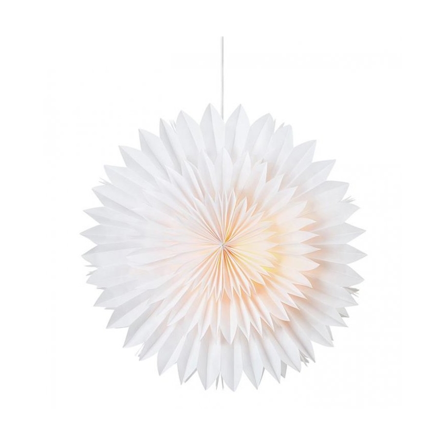 Markslöjd 705842 - Božična dekoracija SOLINA 1xE14/25W/230V pr. 48 cm bela