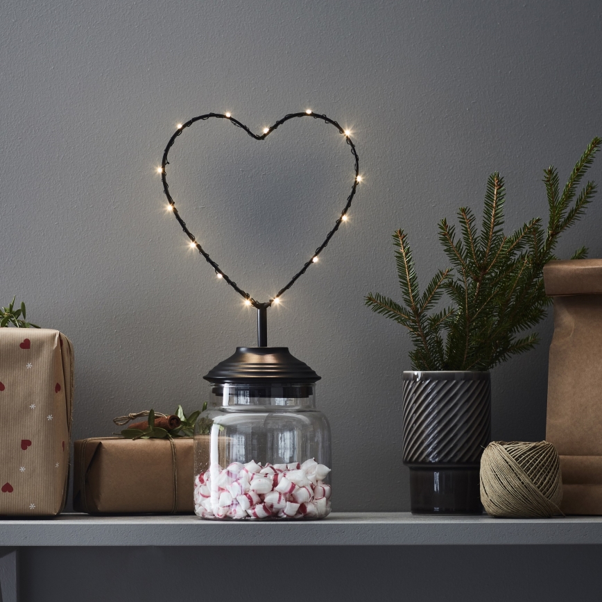 Markslöjd 705855 - LED Božična dekoracija SWEETIE LED/0,45W/3xAA heart