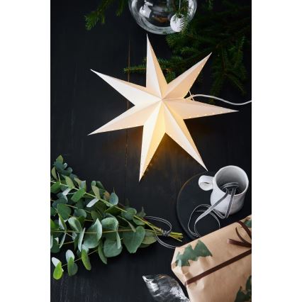 Markslöjd 705926 - Božična dekoracija LIVELY 1xE14/6W/230V premer 45 cm bela