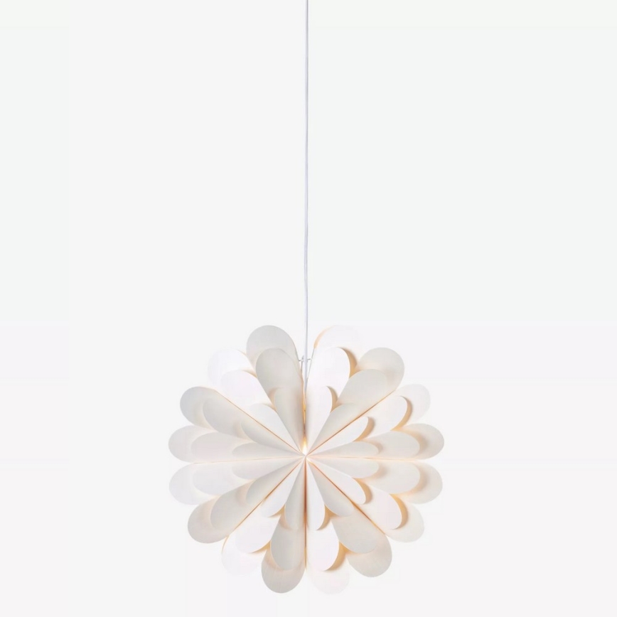 Markslöjd 705944 - Božična dekoracija MARAVILLA 1xE14/25W/230V pr. 45 cm bela