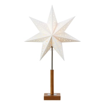 Markslöjd 706041 - Božična dekoracija SOLVALLA 1xE14/25W/230V 35 cm bela/hrast