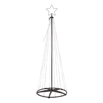 Markslöjd 706329 - LED zunanja božična dekoracija ABETO 200xLED/2,7W/230V 2m IP44 črna
