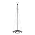 Markslöjd 706330 - LED zunanja božična dekoracija ABETO 380xLED/3,6W/230V 3m IP44 črna