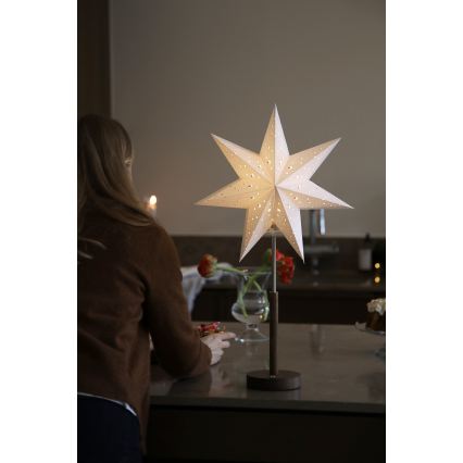 Markslöjd 706493 - LED polnilna božična dekoracija NOELLA LED/0,5W/3,7V 2000 mAh rjava/bela