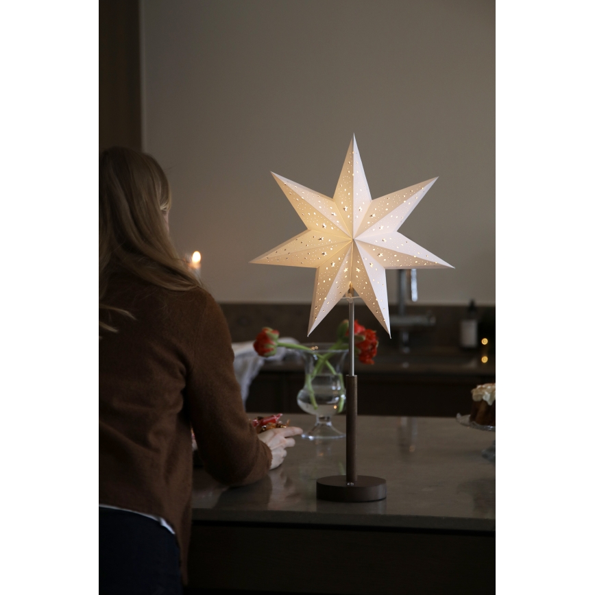 Markslöjd 706493 - LED polnilna božična dekoracija NOELLA LED/0,5W/3,7V 2000 mAh rjava/bela