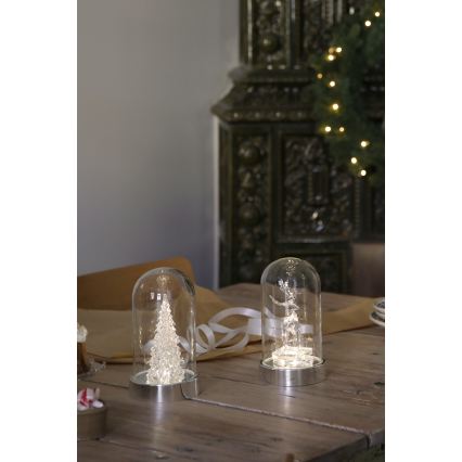 Markslöjd 706528 - LED božična dekoracija ISLA LED/0,06W/3xAA sijajni krom/sob