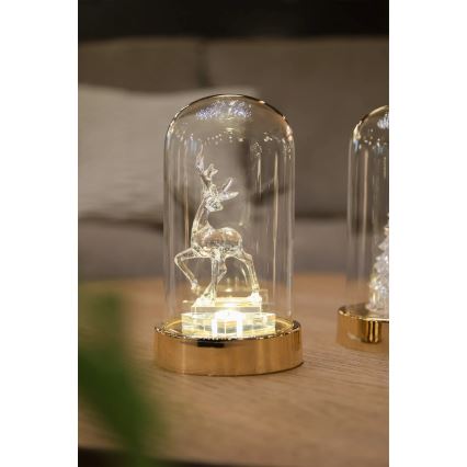 Markslöjd 706529 - LED božična dekoracija ISLA LED/0,06W/3xAA medenina/sob
