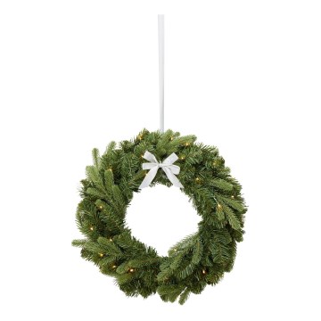 Markslöjd 706541 - LED zunanji božični venec VINTRA LED/3W/3xAA Ø 60 cm IP44 topla bela