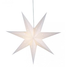 Markslöjd 8101,400 - Božična dekoracija SATURNUS 1xE14/25W/230V pr. 75 cm bela