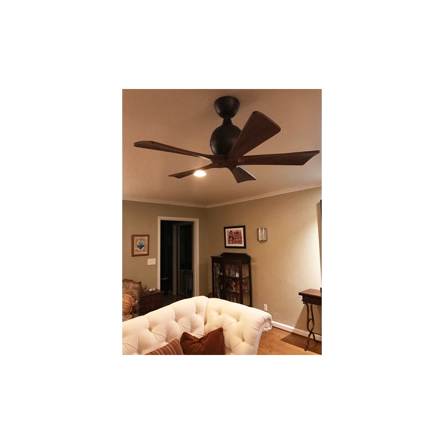 Matthews VEN-IR5-52 - Stropni ventilator IRENE 52" mat nikelj/oreh