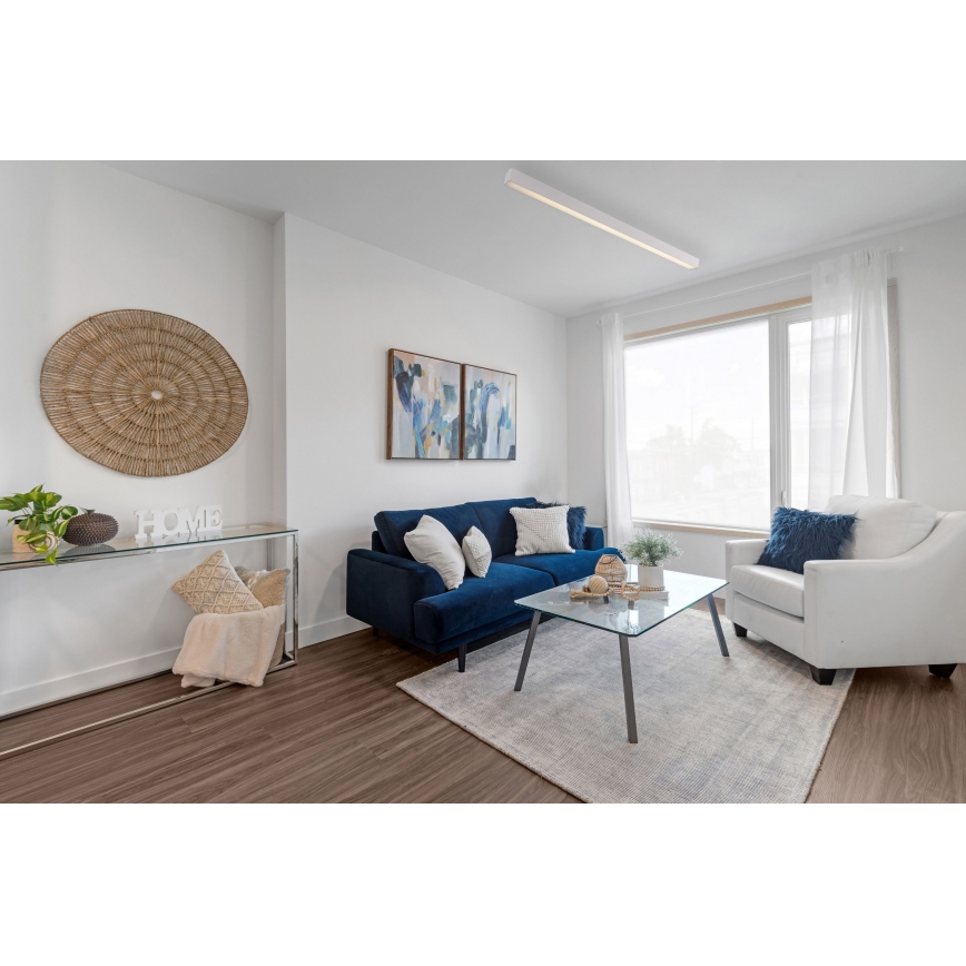 MAXLIGHT C0125D - LED Zatemnitvena stropna svetilka LINEAR LED/36W/230V 113,5 cm bela