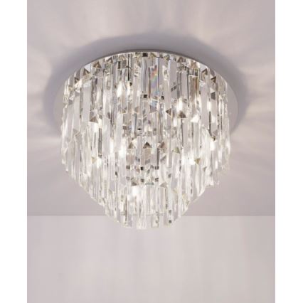 MAXLIGHT C0136 - Stropna svetilka MONACO 9xG9/40W/230V pr. 42 cm sijajni krom