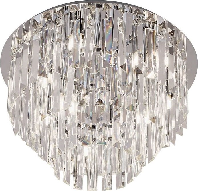 MAXLIGHT C0136 - Stropna svetilka MONACO 9xG9/40W/230V pr. 42 cm sijajni krom