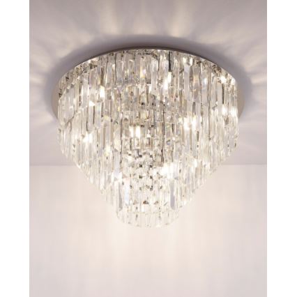 MAXLIGHT C0137 - Stropna svetilka MONACO 15xG9/40W/230V pr. 60 cm sijajni krom