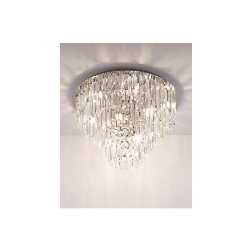 MAXLIGHT C0137 - Stropna svetilka MONACO 15xG9/40W/230V pr. 60 cm sijajni krom