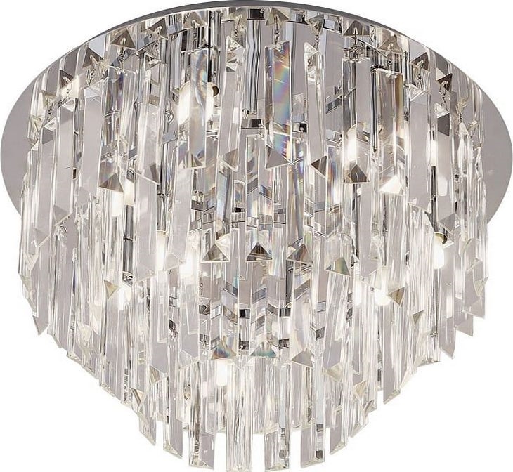 MAXLIGHT C0137 - Stropna svetilka MONACO 15xG9/40W/230V pr. 60 cm sijajni krom