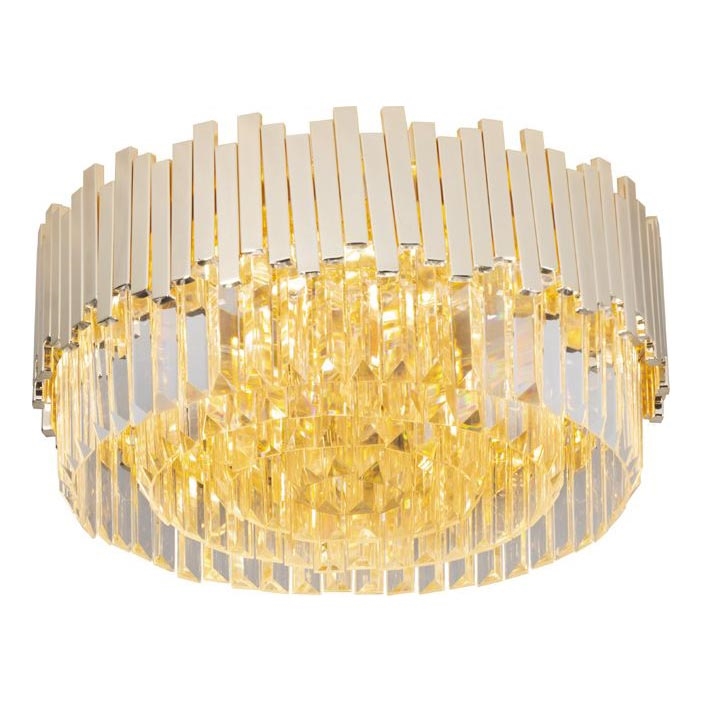 MAXLIGHT C0165 - Stropna svetilka TREND 8xE14/40W/230V pr. 45 cm zlata
