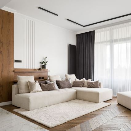 MAXLIGHT C0175D - LED Zatemnitvena stropna svetilka LINEAR LED/36W/230V 113,5 cm črna