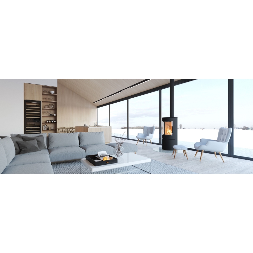 MAXLIGHT C0190 - LED Stropna svetilka LINEAR LED/18W/230V 57 cm črna