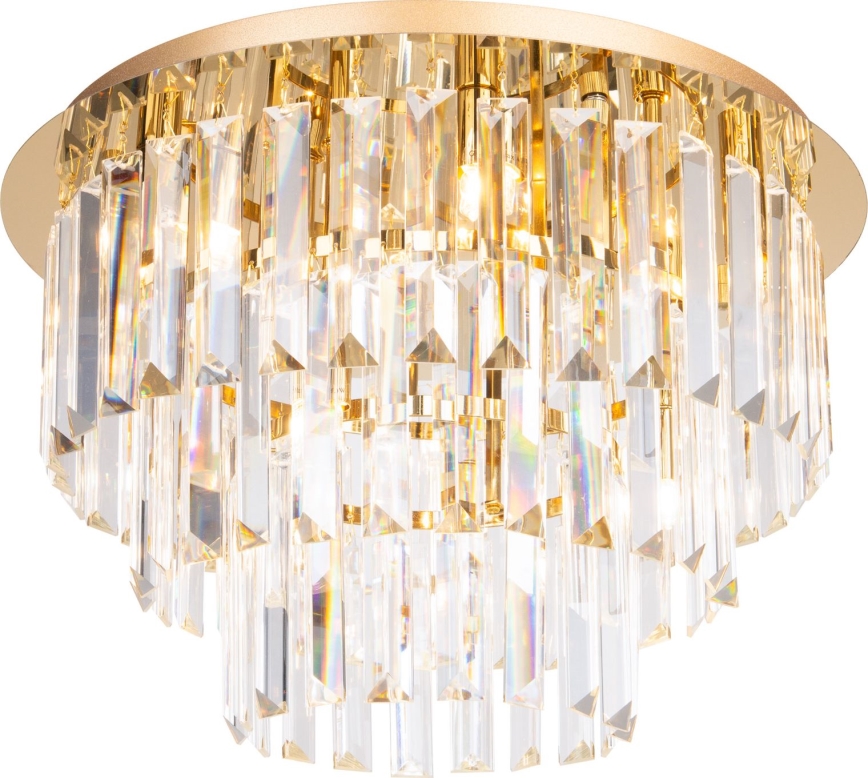 MAXLIGHT C0205 - Stropna svetilka MONACO 9xG9/40W/230V pr. 42 cm zlata