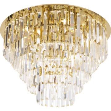 MAXLIGHT C0224 - Stropna svetilka MONACO 16xG9/40W/230V pr. 80 cm zlata