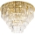 MAXLIGHT C0224 - Stropna svetilka MONACO 16xG9/40W/230V pr. 80 cm zlata