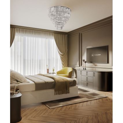 MAXLIGHT C0225 - Stropna svetilka MONACO 16xG9/40W/230V pr. 80 cm sijajni krom