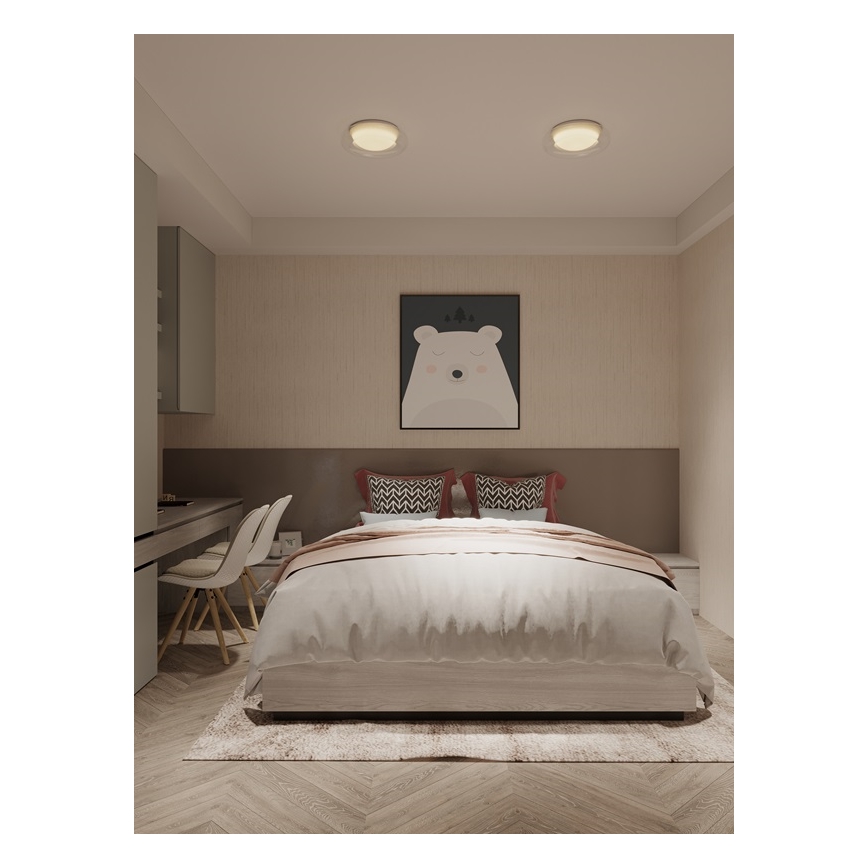 MAXLIGHT C0233 - LED Stropna svetilka DUO LED/10W/230V pr. 34 cm bela