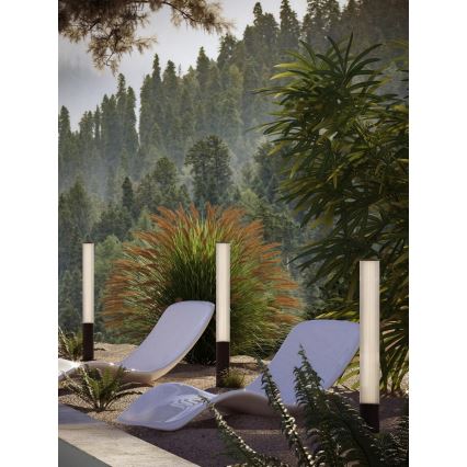 MAXLIGHT F0064 - LED zunanja svetilka GARDENIA LED/25W/230V 105 cm CRI 93 IP65 črna