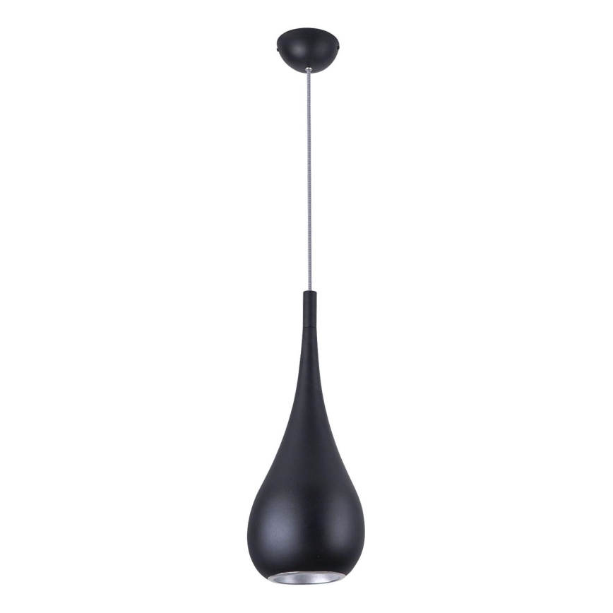 MAXLIGHT P0233 - Lestenec na vrvici DROP 1xE27/40W/230V pr. 20 cm črna