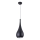 MAXLIGHT P0233 - Lestenec na vrvici DROP 1xE27/40W/230V pr. 20 cm črna