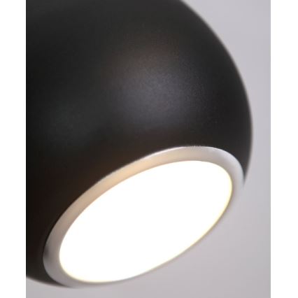 MAXLIGHT P0233 - Lestenec na vrvici DROP 1xE27/40W/230V pr. 20 cm črna