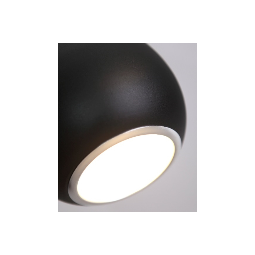 MAXLIGHT P0233 - Lestenec na vrvici DROP 1xE27/40W/230V pr. 20 cm črna