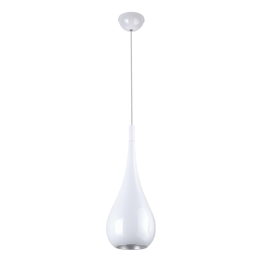 MAXLIGHT P0235 - Lestenec na vrvici DROP 1xE27/40W/230V pr. 20 cm bela
