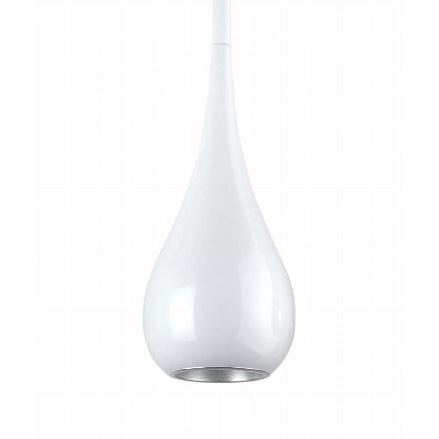 MAXLIGHT P0235 - Lestenec na vrvici DROP 1xE27/40W/230V pr. 20 cm bela