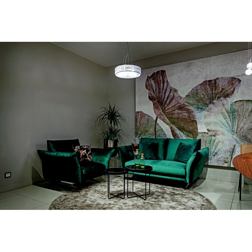 MAXLIGHT P0238 - Lestenec na vrvici DIAMANTE 6xG9/42W/230V pr. 46 cm sijajni krom